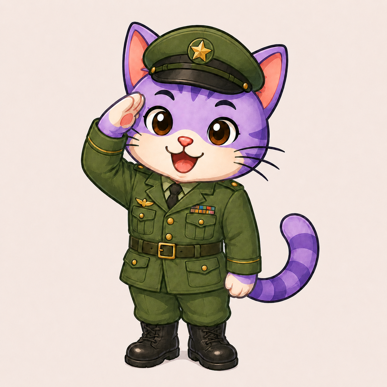 Nova Michi de la Michi Army saludando